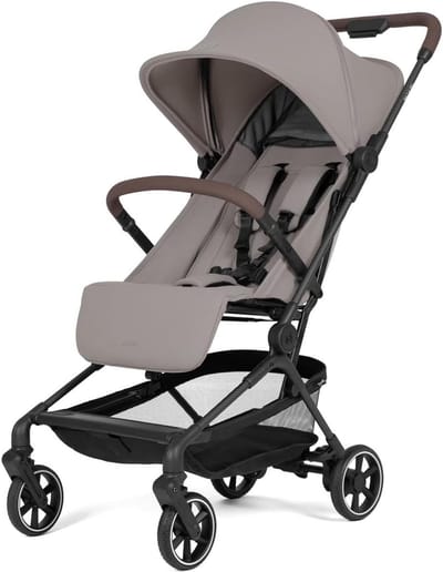 Lichtgewicht Carbon Buggy - Reisbuggy Kinderwagen - Compact Reizen - Eenhands Inklapfunctie - 55 kg - Sandy Taupe