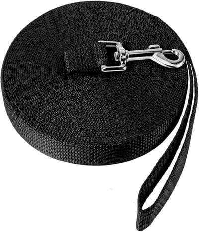 Dailygoods- Hondenriem 6 meter - Vederlicht - Polsband - Ideaal voor training - Outdoor-spelletjes - Schokbestendig - Hondentouw