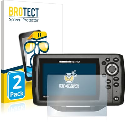 BROTECT - Screenprotector voor Humminbird Helix 5 - Folie Beschermfolie transparant 2 Stuks