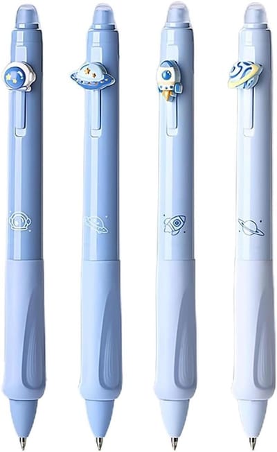 Erasable gelpennen set van 4 - 0,5 mm - thermische inkt - perfect voor school en kantoor - ShopVlot