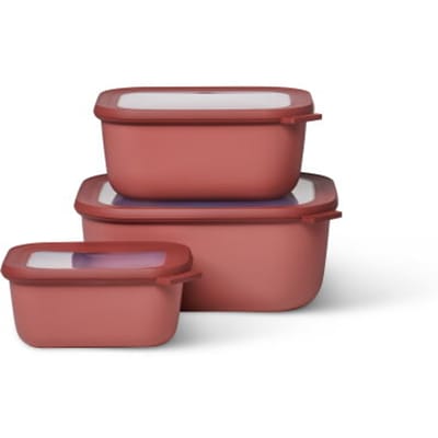 Mepal - Multikom Cirqula vershouddoos set - 750 + 1500 + 3000 ml - Rechthoekig - Vivid mauve