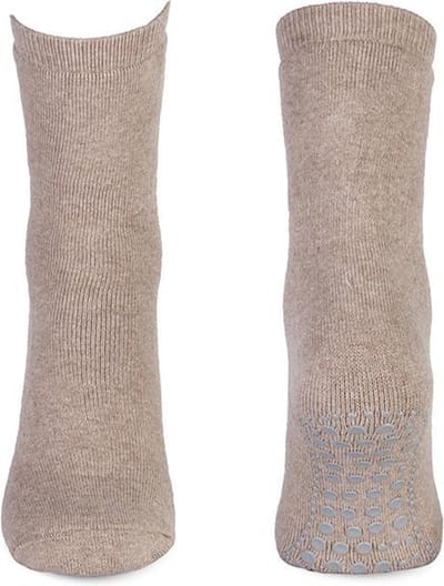 Antislip kindersokken van katoen – Beige – 31-34