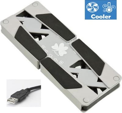 LOUZIR Laptop Koeler - Laptop Standaard - USB - Notebook Stand - Notebook Cooler