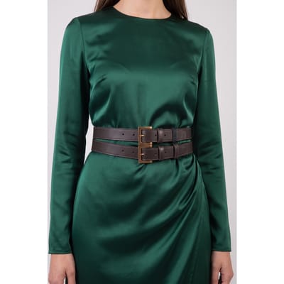 GUESS High Waist Belt Chocolate Brownie Maat: S | Riemen Outlet | Dames | Bruin
