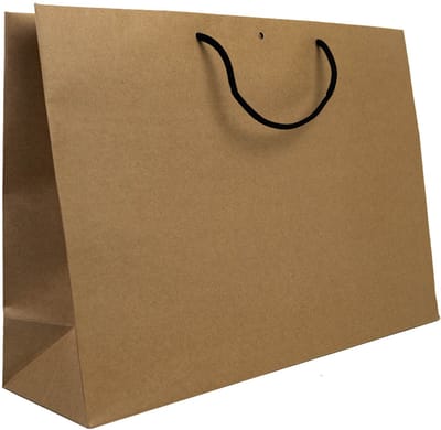 10x cadeautasjes Bruin Extra groot