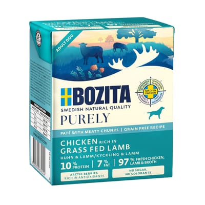 Voordeelpakket: 24x370g Bozita Purely Paté lam natvoer voor honden
