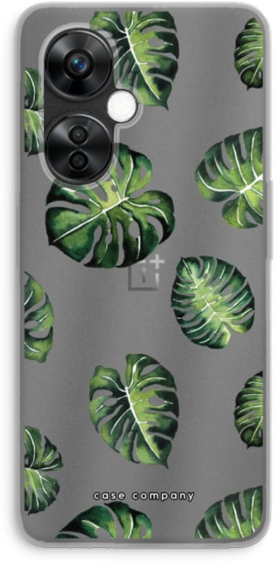 Case Company® - Hoesje geschikt voor OnePlus Nord CE 3 Lite hoesje - Tropische bladeren - Soft Cover Telefoonhoesje - Bescherming aan alle Kanten en Schermrand