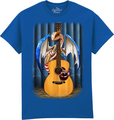 Draak Gitaar Country Music Dragon The Coloured House T-shirt M