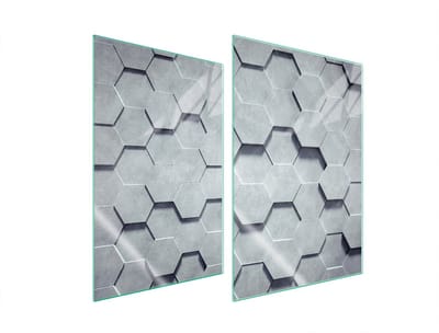 TMK ArtDeko - Glazen Snijplank - 2x35x52cm - Veiligheidsglas - Multifuntioneel