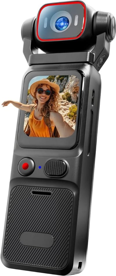 Bodycam - Action Cam - Spycam - Bewegingsdetectie - 180º Draaibare Lens - Bodycam Politie - Full HD - Zwart