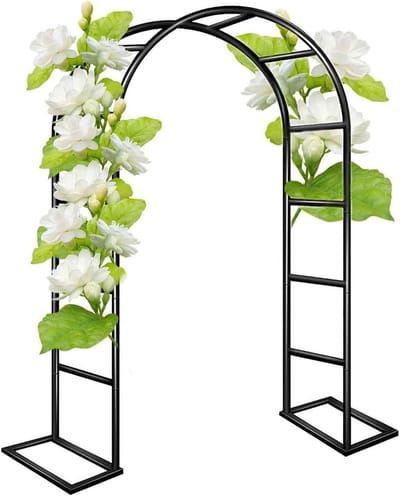 Rozenboog Tuinboog - Metalen Pergola - Decoratief Klimplanten - Weerbestendig Staal - 35 x 22 Meter - Groen
