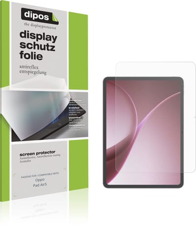 dipos – 2x Matte Beschermfolie geschikt voor Oppo Pad Air5 | Krasbestendige & antireflecterende Screenprotector Ultra-Thin