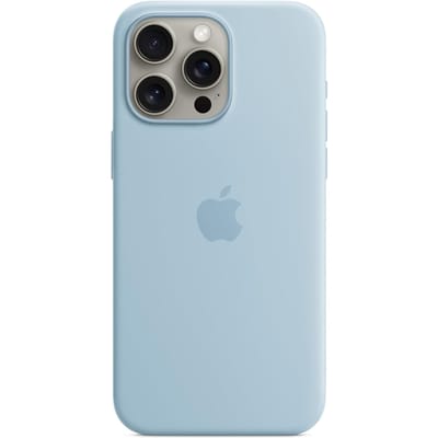 Silicone Backcover MagSafe voor de Apple iPhone 15 Pro Max - Light Blue