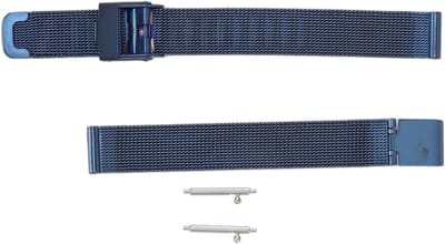 Duurzame RVS Horlogeband van Mesh 6-22mm - Blauw Vervangende Metalen Armband met Snelsluiting voor Dames en Heren