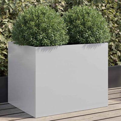 vidaXL - Plantenbak - 62x47x46 - cm - gegalvaniseerd - staal - zilverkleurig