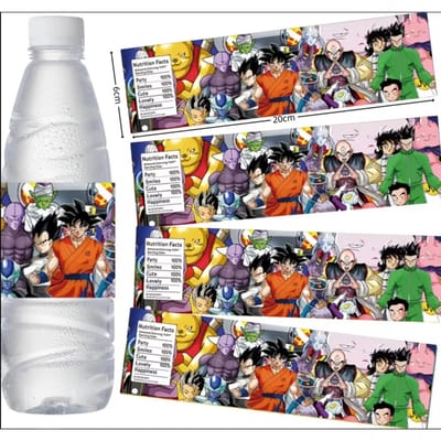 Dragon Ball Gelukkige Verjaardag Decoratieset Tafelkleed Bord Servet Beker Taartdecor Feestmuts Babyborrel Dragon Ball Feestartikelen