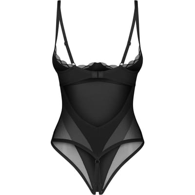 Obsessive -Stelisa Open Kruis Body - Zwart