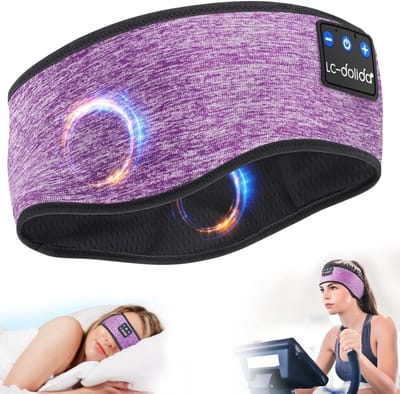 Bluetooth Hoofdband met Slaapmasker en Hoofdtelefoon voor Slaap en Sport