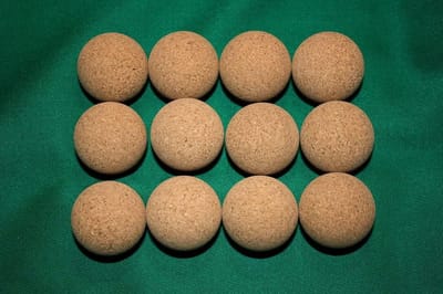 12x Kleine Kurken Ballen Set - Trainingsballen Diameter 35mm