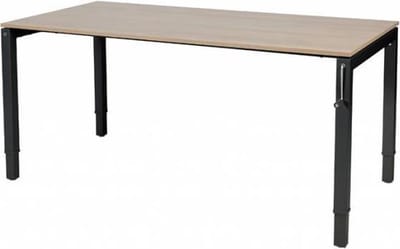 Verstelbaar bureau - Slinger 160x80 Havana Kersen - zwart frame