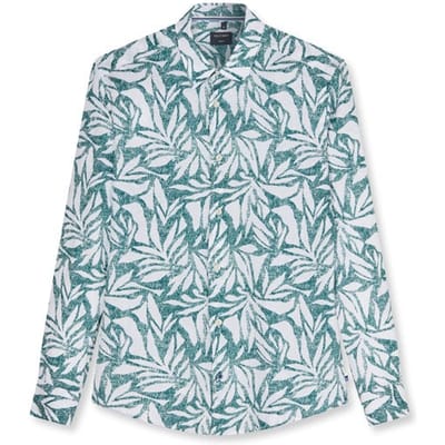 OLYMP Casual Overhemd, Regular Fit, Kent, Smaragdgroen