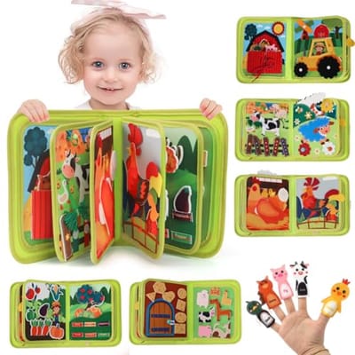 Montessori Busy Board voor Peuters - Activiteitenboek voor Oefenen en Spelen