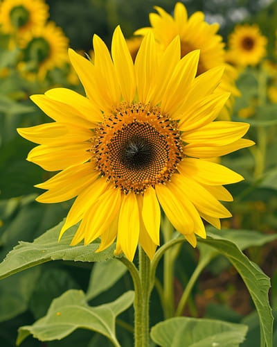 Zonnebloem Zaden Dwarf Yellow Helianthus Annuus Eenjarig Laag