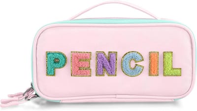 Etui - Pennenetui - Schrijfgerei Opbergen - Grote Capaciteit - 23 x 11 x 8 cm - Donkerroze