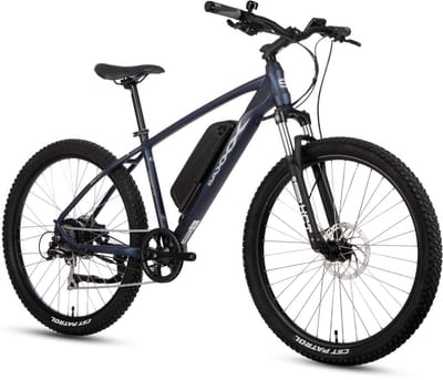 SAXXX Everest - Elektrische Fiets - 95% Vooraf Geassembleerd Mountainbike - 374Wh Verwijderbare Accu - 90 km Actieradius - 27.5 Inch Wielen - Shimano 7 Versnellingen - Hydraulische Schijfremmen - Achterwielmotor 250W - Aluminium