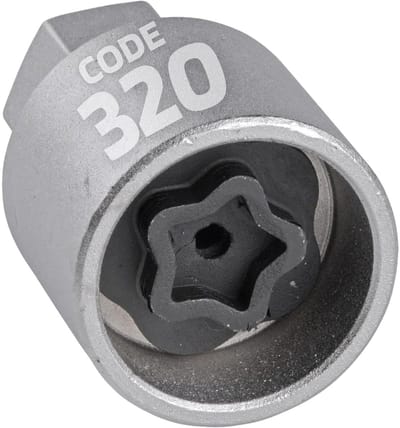 SW-Stahl 02385L-20 Wielslotadapter 320 | Geschikt voor Mercedes-Benz | Gereedschap voor het verwijderen van wielsloten | Wielslotverwijderaar | Wielslotsleutel
