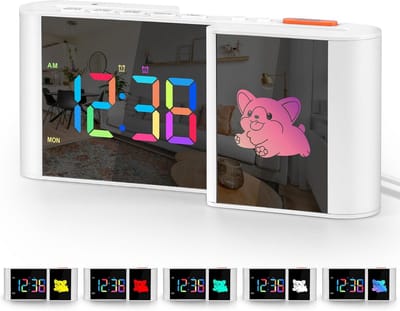 Digitale Wekker met RGB Nachtlamp en USB-Oplader - Dubbel Alarm en Automatisch Dimmen