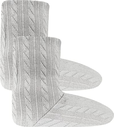Calzera Luxe Vlechtstructuur Pantoffels - Antislip Zool - Gevoerd - Sloffen - Dames Pantoffels - Room - Maat 35-38
