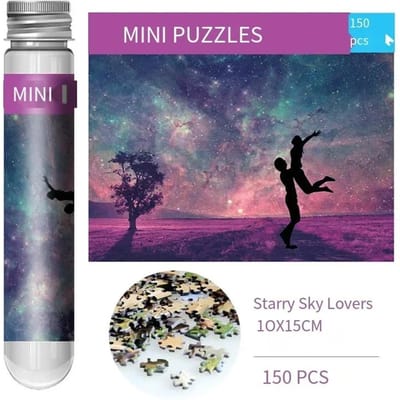 150 Mini Reageerbuis Puzzel Decompressie Cartoon Puzzelstukjes Cadeau Legpuzzel Op Maat Reis Papieren Puzzels voor Kinderen Volwassene