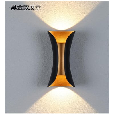 Lampe murale d'extérieur étanche à LED en gros et au détail, lampe murale de jardin de villa, poteau de porte, balcon
