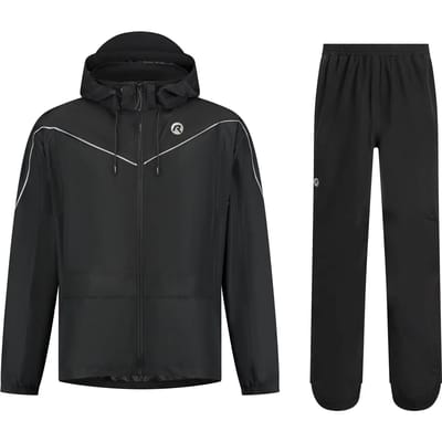 Rogelli Commuter Essential Dames en Heren Regenpak - Zwart