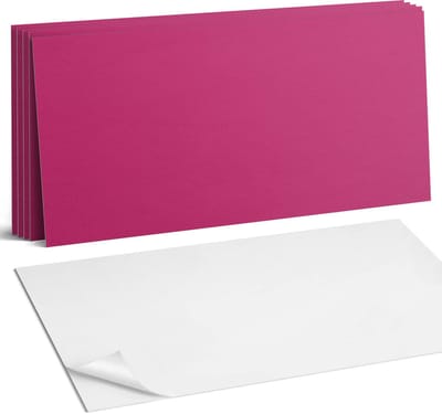 Coloray Plaktegels - Roze Wandtegel Zelfklevend - 60 cm x 30 cm - Roze Plaktegels - 6 stuks - Rechthoek PVC Tegels - Plaktegels Keuken - Zelfklevende Vloertegels Badkamer - Vinyl Tegels - Zelfklevende Wandtegels