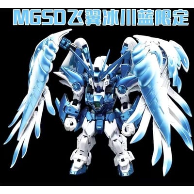 MGSD Wing Zero - Glacier Blue Limited Edition Mech Bouwpakket Actiefiguren Sierjongens Puzzelspeelgoed Verzamelobject blauw