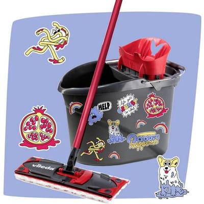183753 Vileda ULTRAMAX MY STYLE Box - Dirt is Good Vloerwisser set Antraciet, Rood 1 stuk(s)