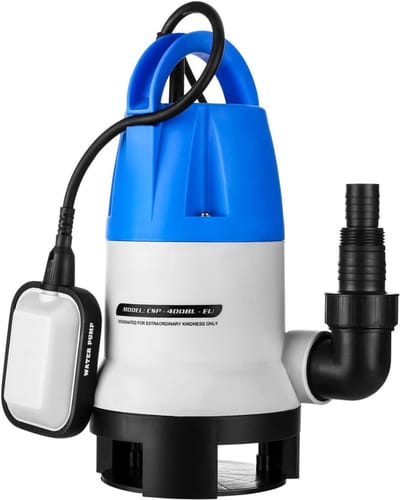 Core® Dompelpomp Vuil Water en Schoon – Dweilpomp – Gemakkelijk en Praktisch – Blauw - 17cm x 16cm x 33cm