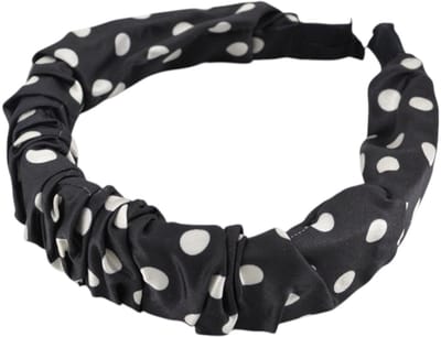 Polkadot - Stippen Diadeem/Haarband - Zwart | Polyester