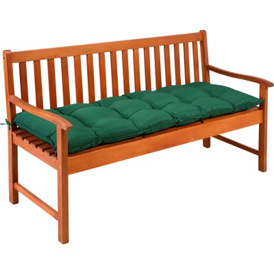 Zitbankkussen 145x45x8cm Visco Effect Indoor Outdoor Bank Groen