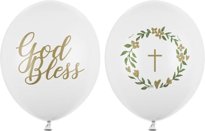 Partydeco - Partydeco ballonnen - God Bless (50 stuks)