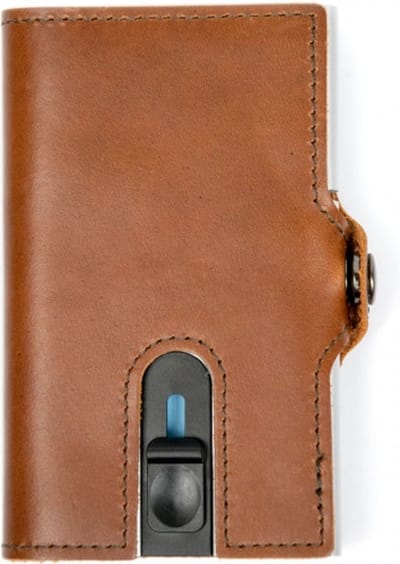Silvergear Leder Pasjeshouder Portemonnee - Bruin - RFID - Anti-Skim Bescherming - Mannen en Vrouwen
