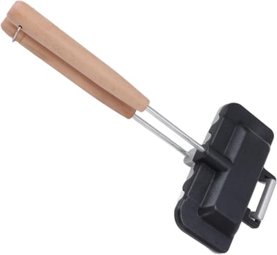 Dubbelzijdige Pan - Sandwich Maker - Broodjes Bakken - Krimpt en Sealt - Niet gespecificeerd - Zwart