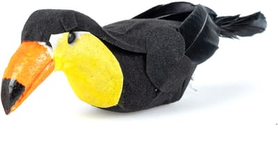 HOBI - Decoratieve clip toekan 15 x 7 cm tropische vogel
