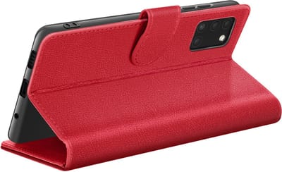Zanae, Hoesje geschikt voor Samsung A31 - Wallet Case & Magneetsluiting, Rood