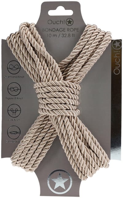 Ouch! by Shots - Polyester Bondage Touw - 10 m / 32,8 ft - Goud
