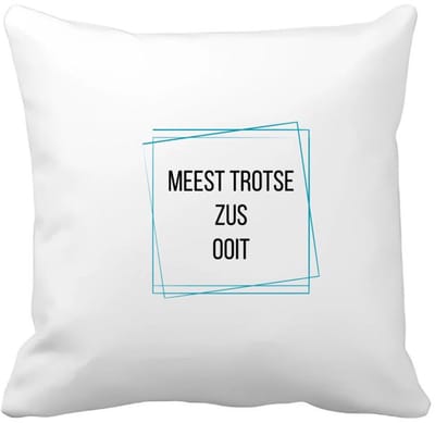 Akyol - meest trotse zus ooit Kussen hoes - Zus - trotse zus - verjaardagscadeau - verjaardag - cadeau - cadeautje voor zus - zus artikelen - kado - geschenk - gift - 40 bij 40 cm