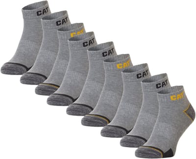 CAT Enkelsokken Heren Work Sneakers 9-paar Korte Werksokken Grijs - Maat 39-42