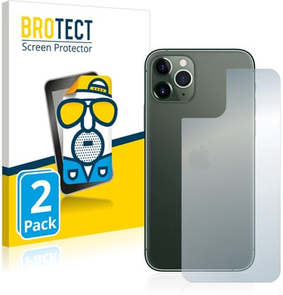 BROTECT - Screenprotector voor Apple iPhone 11 Pro (Achterkant) - Folie Beschermfolie matte 2 Stuks